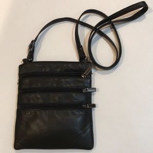 Handcrafted Artisan Black Crossbody Bag